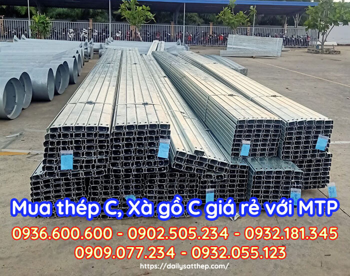 Giá Xà Gồ Thép C TVP Mạ Kẽm Nhúng Nóng Mới Nhất