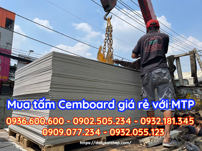 Đại lý Sắt thép MTP là đơn vị duy nhất nhập khẩu tấm Cemboard Thái Lan từ nhà máy sản xuất, mà không thông qua bất kỳ trung gian mua bán nào hết