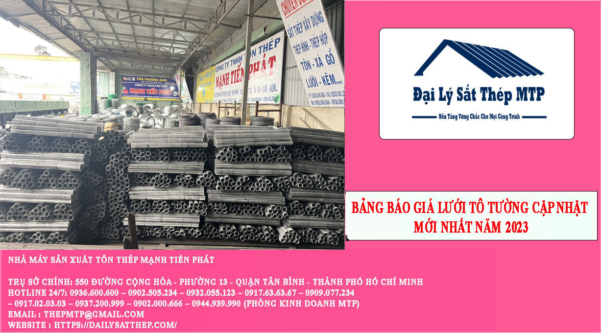 Bảng báo giá lưới tô tường cập nhật mới nhất năm 2024