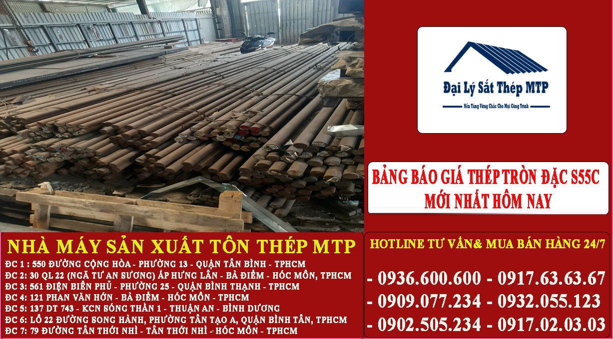 giá thép Tròn đặc S55c