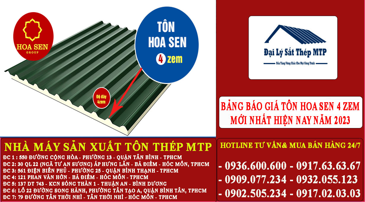 Giá Tôn Hoa Sen 4 zem