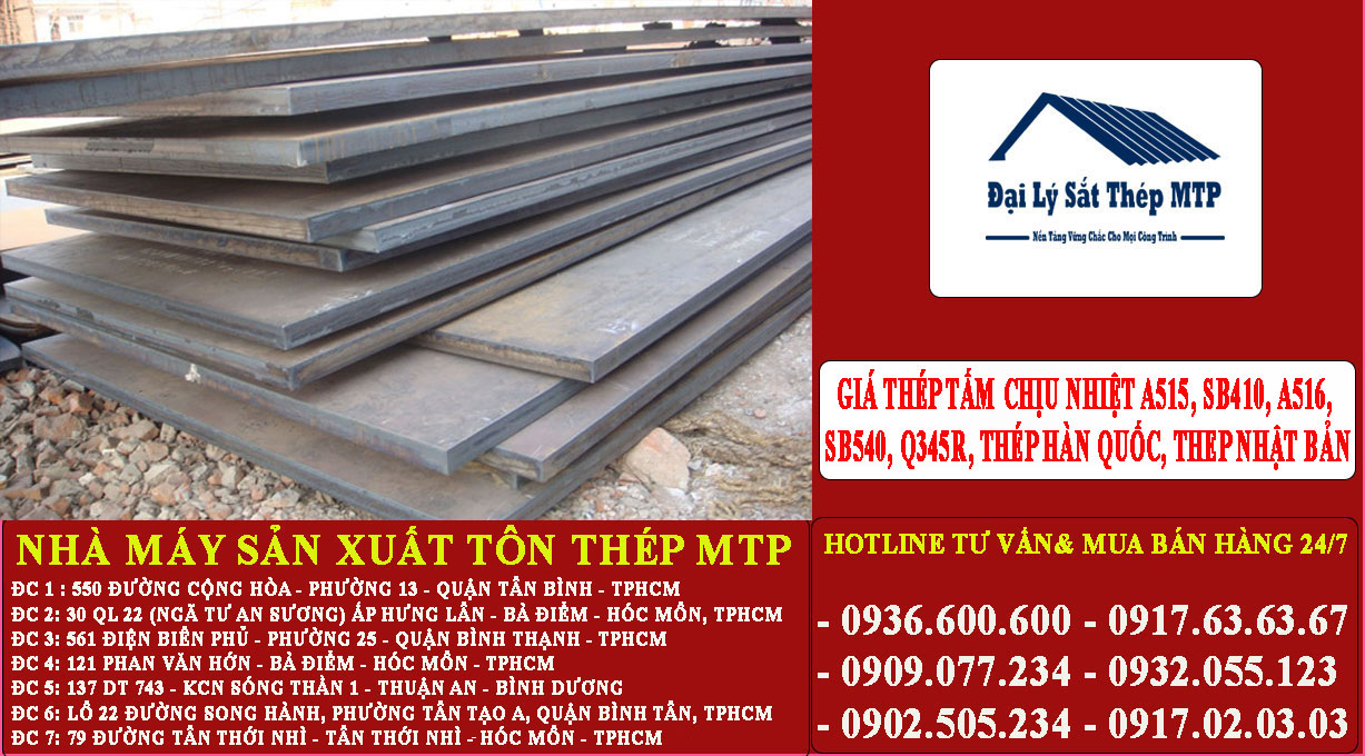 BÁO GIÁ THÉP TẤM CHỊU NHIỆT