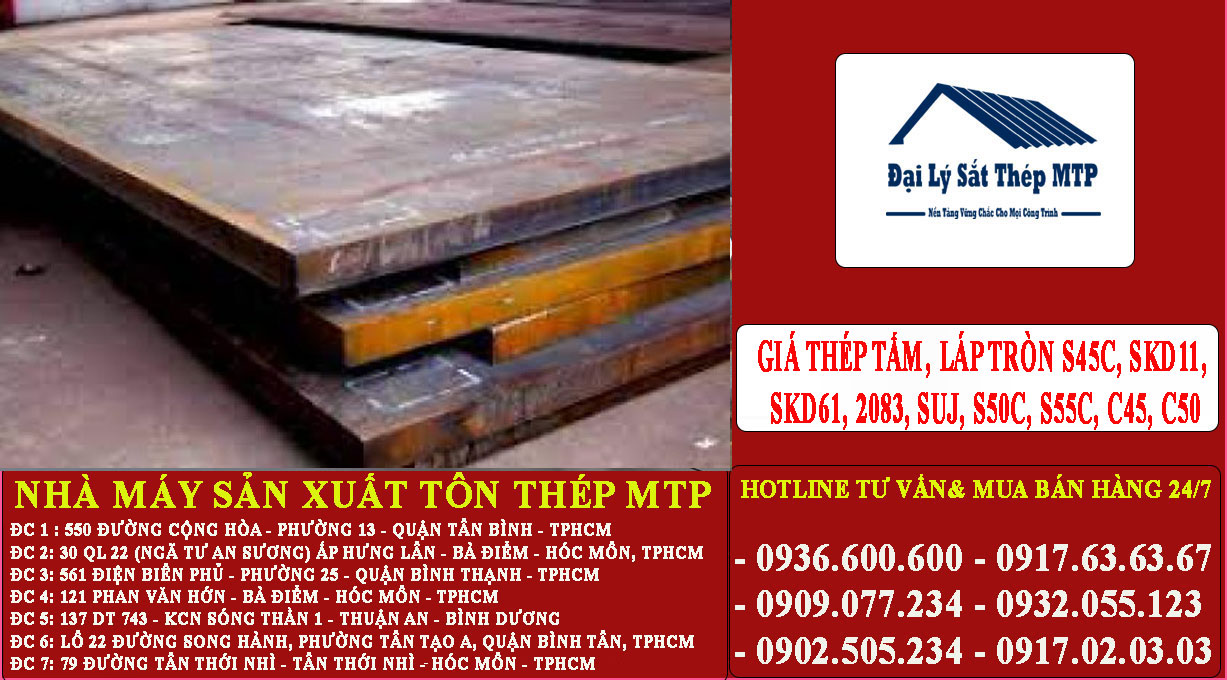 BẢNG BÁO GIÁ THÉP TẤM, LÁP TRÒN
