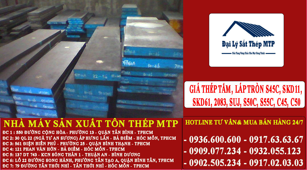 GIÁ THÉP TẤM, LÁP TRÒN S45C