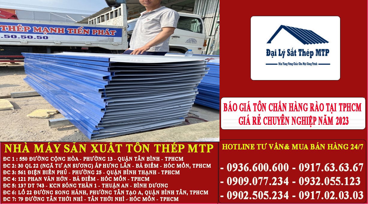 giá tôn chấn hàng rào