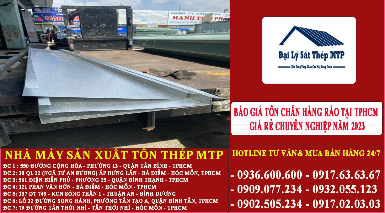 giá tôn chấn hàng rào