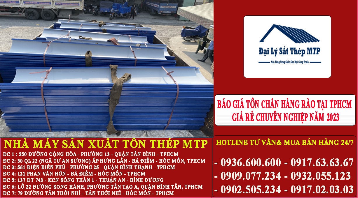 giá tôn chấn hàng rào