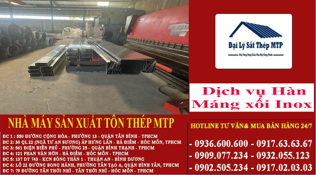 Dịch vụ Hàn Máng xối Inox