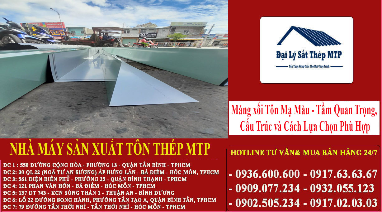 Máng xối Tôn Mạ Màu - Tầm Quan Trọng, Cấu Trúc và Cách Lựa Chọn Phù Hợp