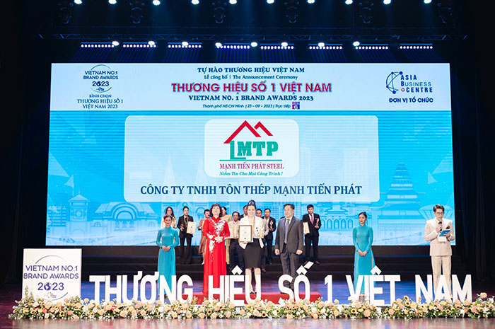 Đại Lý Sắt Thép Mạnh Tiến Phát tự hào đạt Thương hiệu số 1 Việt Nam 2023